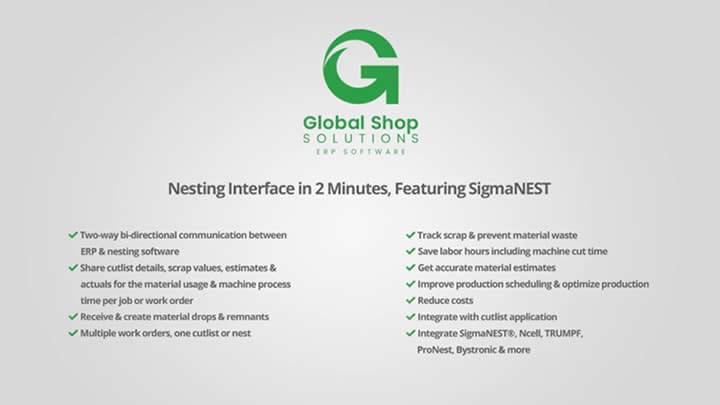 Nesting Interface in 2 Minutes, Featuring SigmaNEST