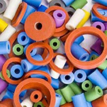 Pile of rubber rings