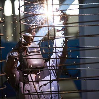 Man welding