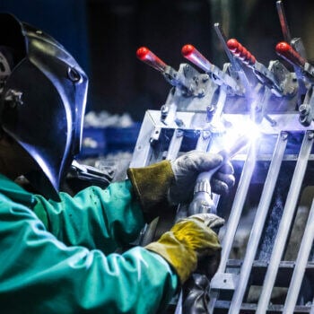 Man welding