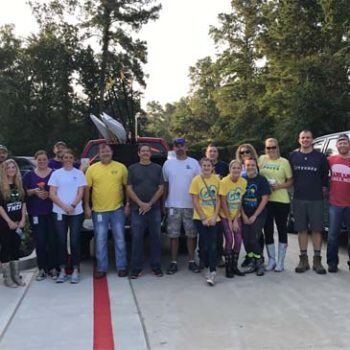 Group of people standing outside