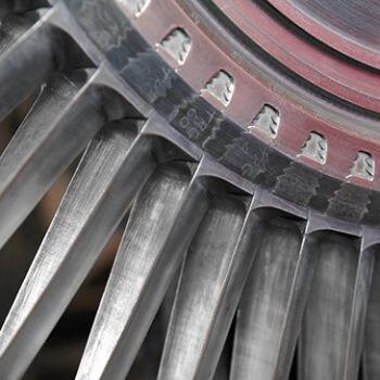 Metal fan blades