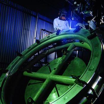 Large metal wheel