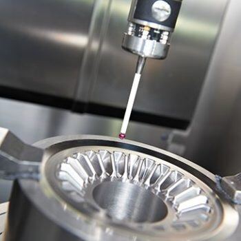 Machine working on part