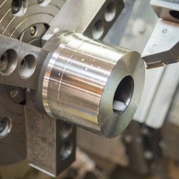 Metal part in a machine