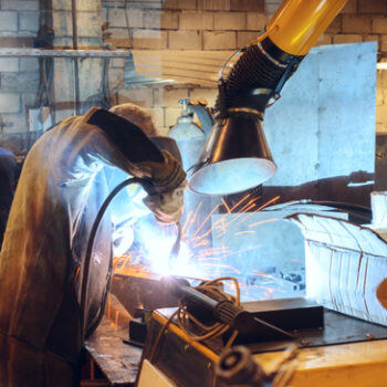 Man welding