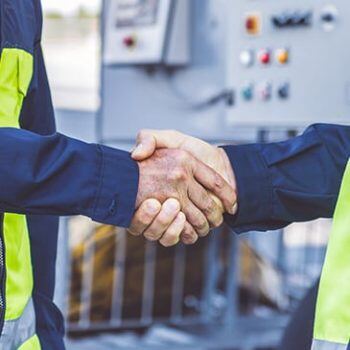 Men shaking hands