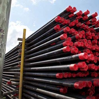 Stack of metal rods
