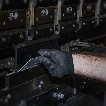 Man working on machine