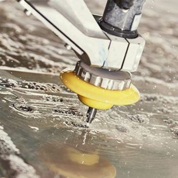 Machine etching into metal
