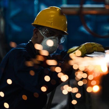 Man welding