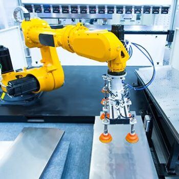 Robot in manufacturing shop
