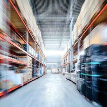Busy warehouse