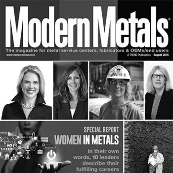 Cover of modern metals magazine