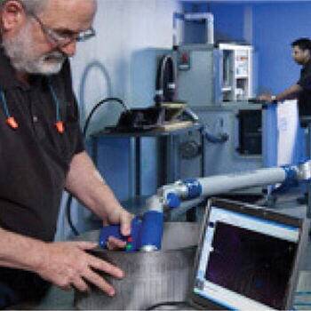Man working on machine