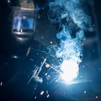Man welding