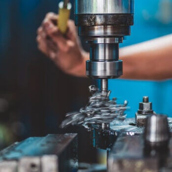Manufacturing machine closeup