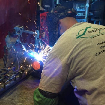 Man welding
