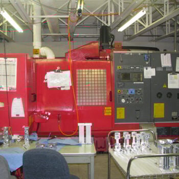 Large red machine