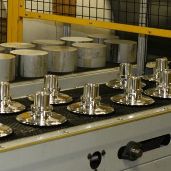 Shiny metal parts