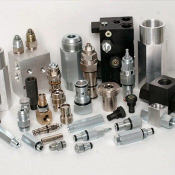 Array of metal parts