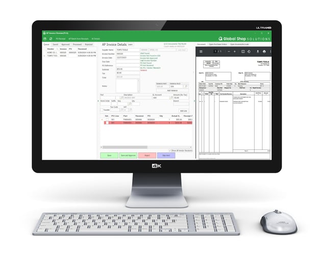 AP AI Automation screen on desktop computer