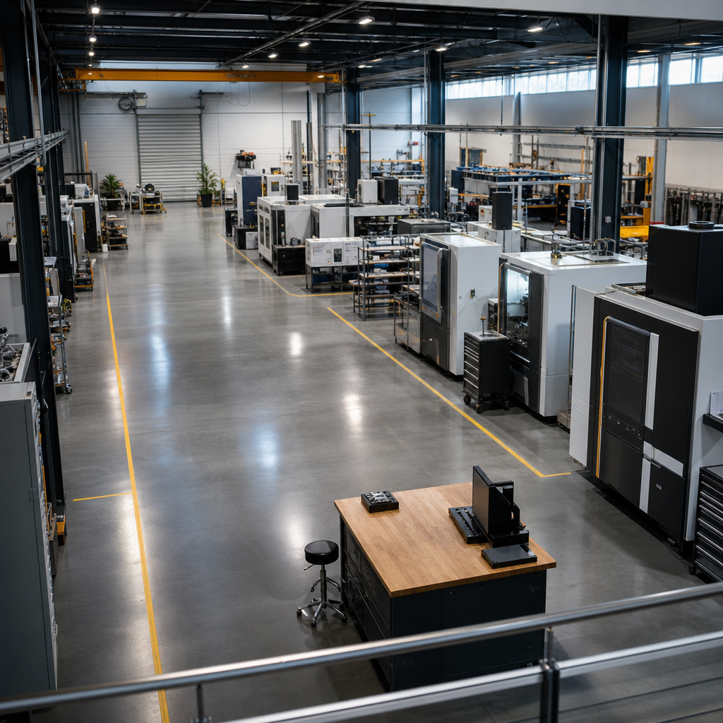 clean manufacturing shop floor