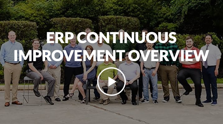 ERP Continuous Improvement Overview with video play button