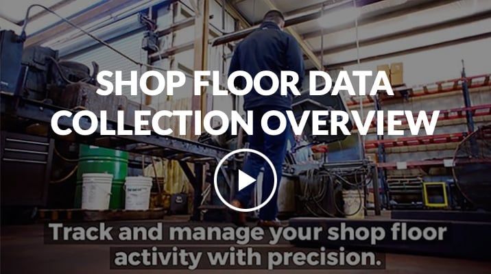 Shop Floor Data Collection Overview with video play button