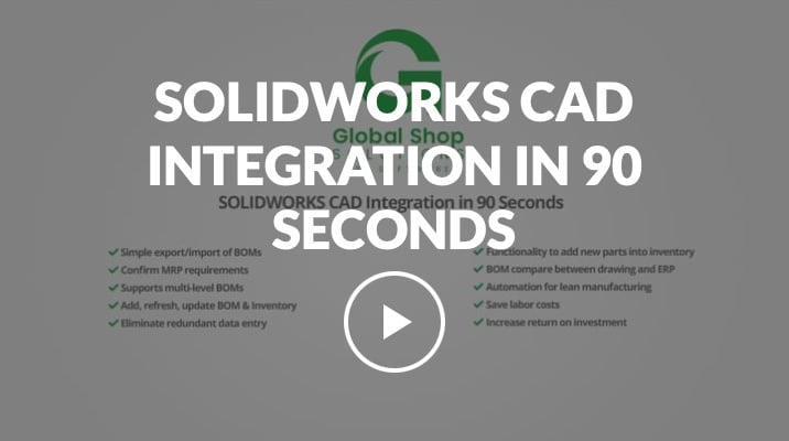 SOLIDWORKS Integration in 90 Seconds with video play button