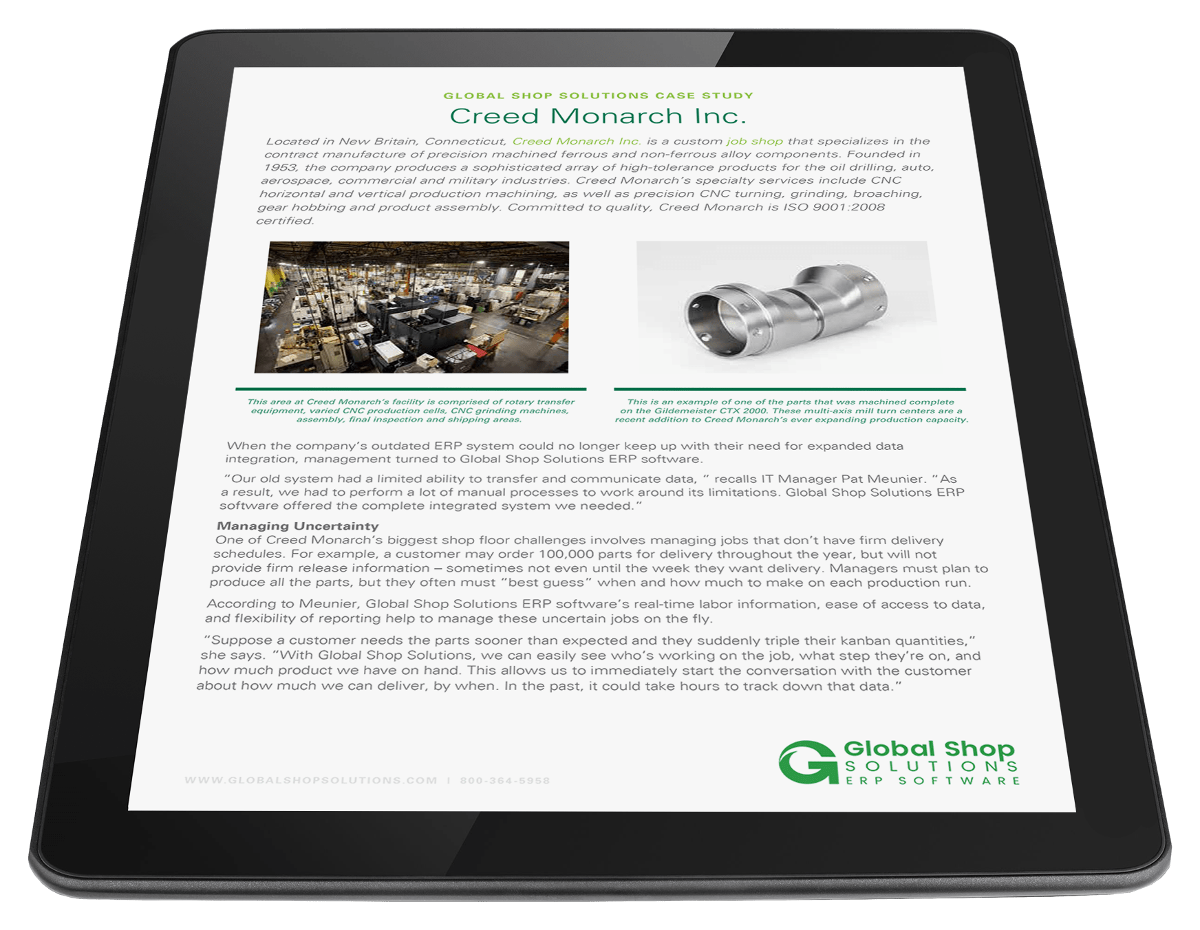Testimonial Creed Monarch INC