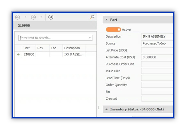 Detailed Inventory Management