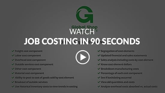 Job Costing Accounting in 90 Seconds video screenshot with title and video play button on top