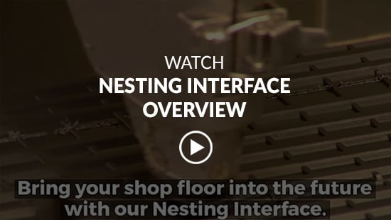 screenshot of Nesting Interface Overview video with title and play button on top
