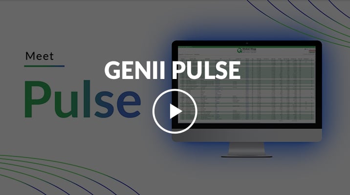Video screenshot with text of Genii Pulse with video play button