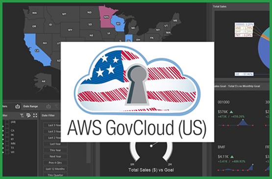 AWS GovCloud logo on USA Dashboard