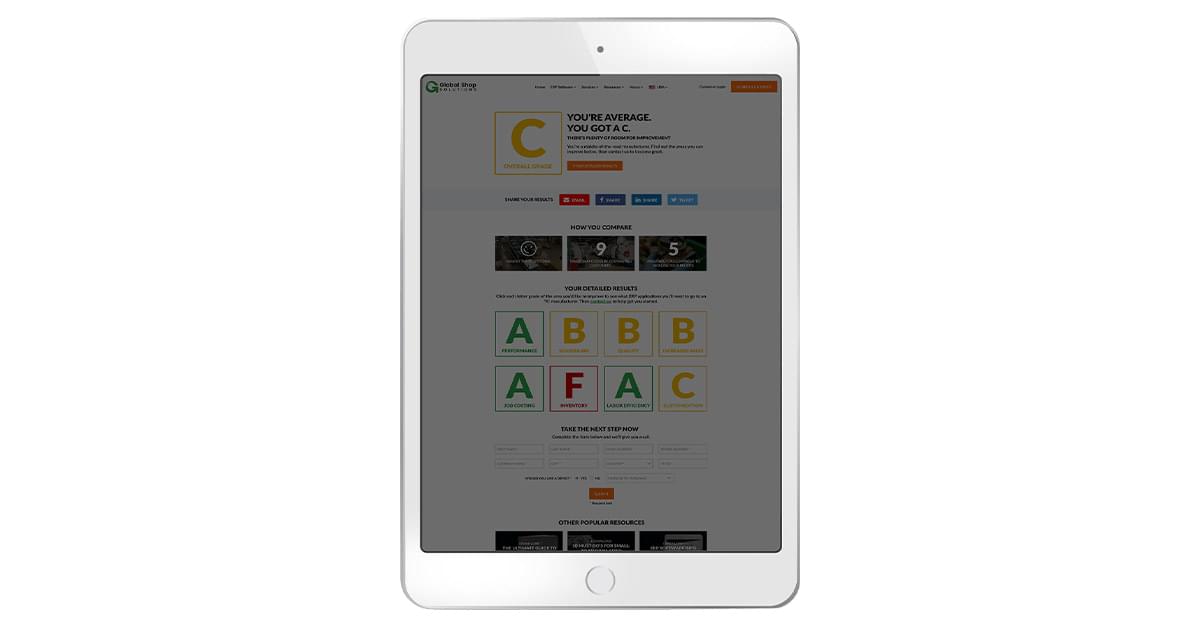 Manufacturing Health Test | Global Shop Solutions