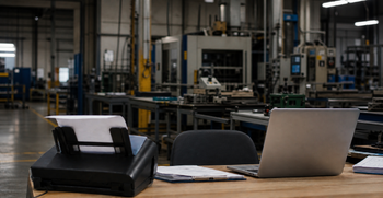 Manufacturing Shop with Visible Machinery and Equipment-1